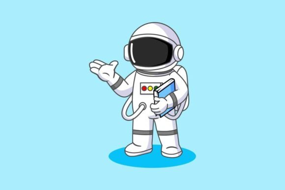 Astronaut Holding a Book: A Strategic Asset for Educational Branding