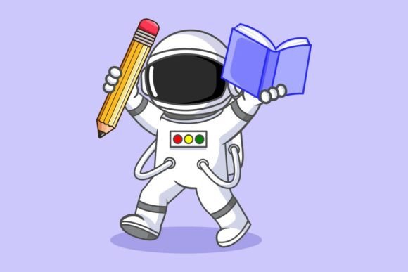 Astronaut Holding Pencil and Book: A Strategic Asset for Modern Branding