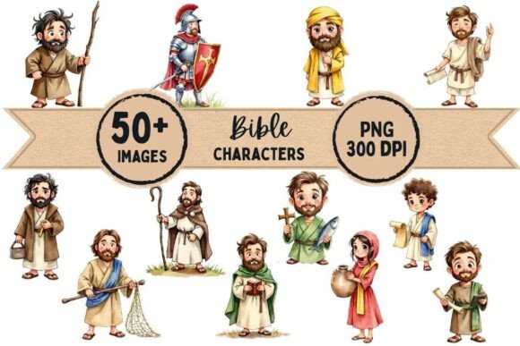Bible Characters: Bringing Faith to Life Through Adorable Illustrations