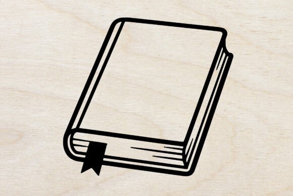 Closed Book Outline SVG: A Minimalist Design for Educational and Creative Projects