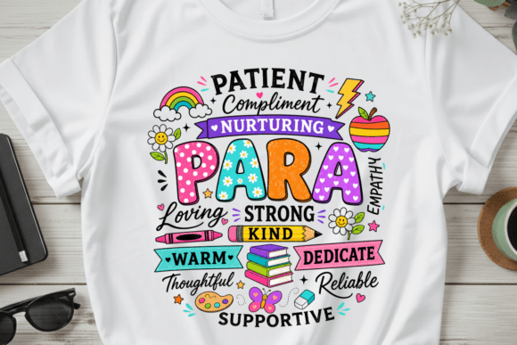 Cute Para Appreciation Shirt PNG Design