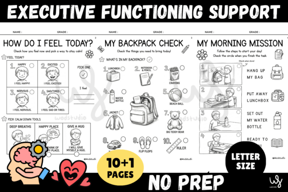 Executive Function Support Activity Pack: Building Life Skills for Young Learners