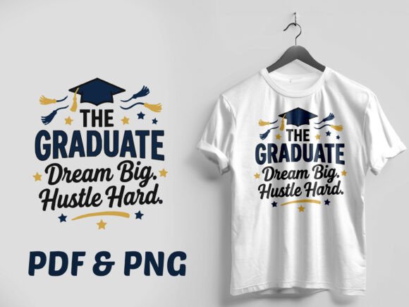 Graduation Cap Dream Big Quote PNG: Celebrating Achievement with Purposeful Design