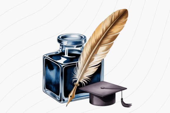 Graduation Ink Bottle PNG: A Symbol of Academic Excellence
