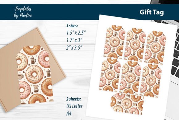 Sweet Treat Packaging Tags Print and Cut: Elevating Gifting with Donut-Themed Designs