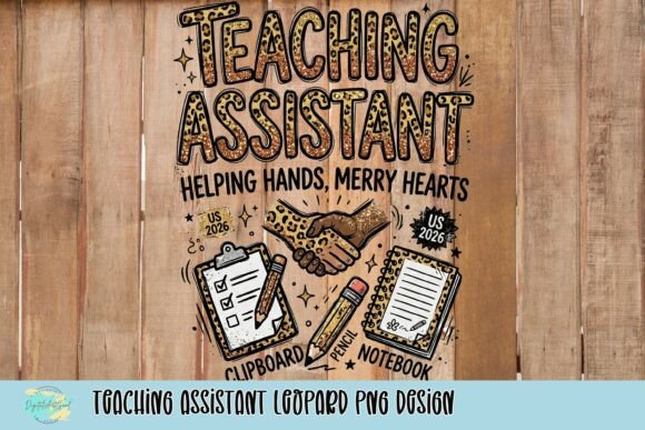 Teaching Assistant Leopard PNG Design