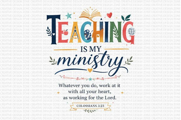Teaching Is My Ministry PNG: A Faith-Filled Design for Educators