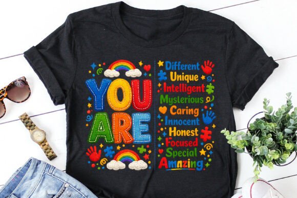 You Are Amazing Autism Awareness PNG: A Vibrant Expression of Support and Inclusion